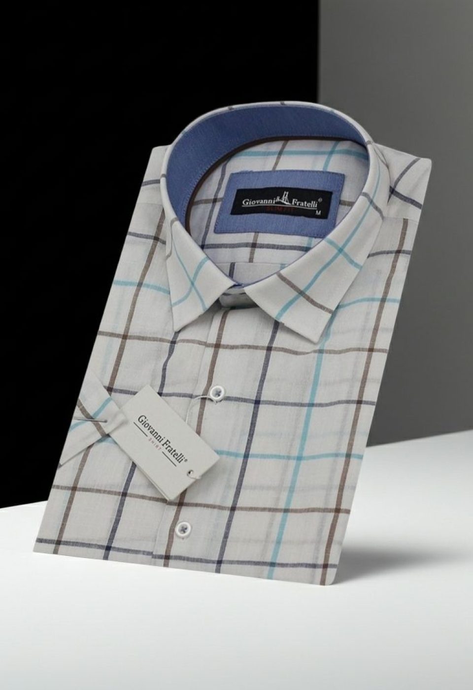 Slim Fit Kısa Kol Desenli Yaka Düğmeli Erkek Gömlek 3GMK310746A01 Slim Fit Kısa Kol Desenli Yaka Düğmeli Erkek Gömlek 3GMK310746A01