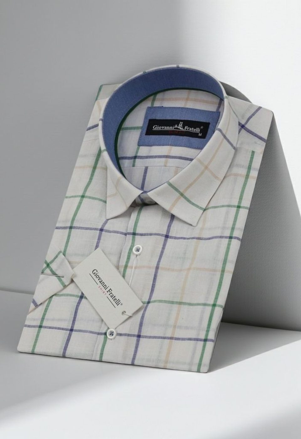 Slim Fit Kısa Kol Desenli Yaka Düğmeli Erkek Gömlek 3GMK310746A04 Slim Fit Kısa Kol Desenli Yaka Düğmeli Erkek Gömlek 3GMK310746A04