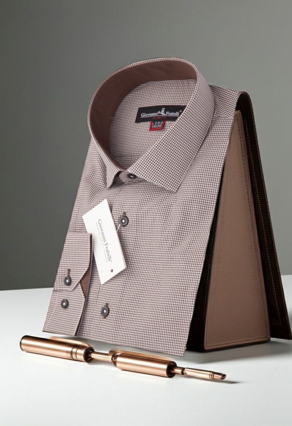 8 Drop Slim Fit Uzun Kol Desenli Erkek Gömlek 3GMK310760001
