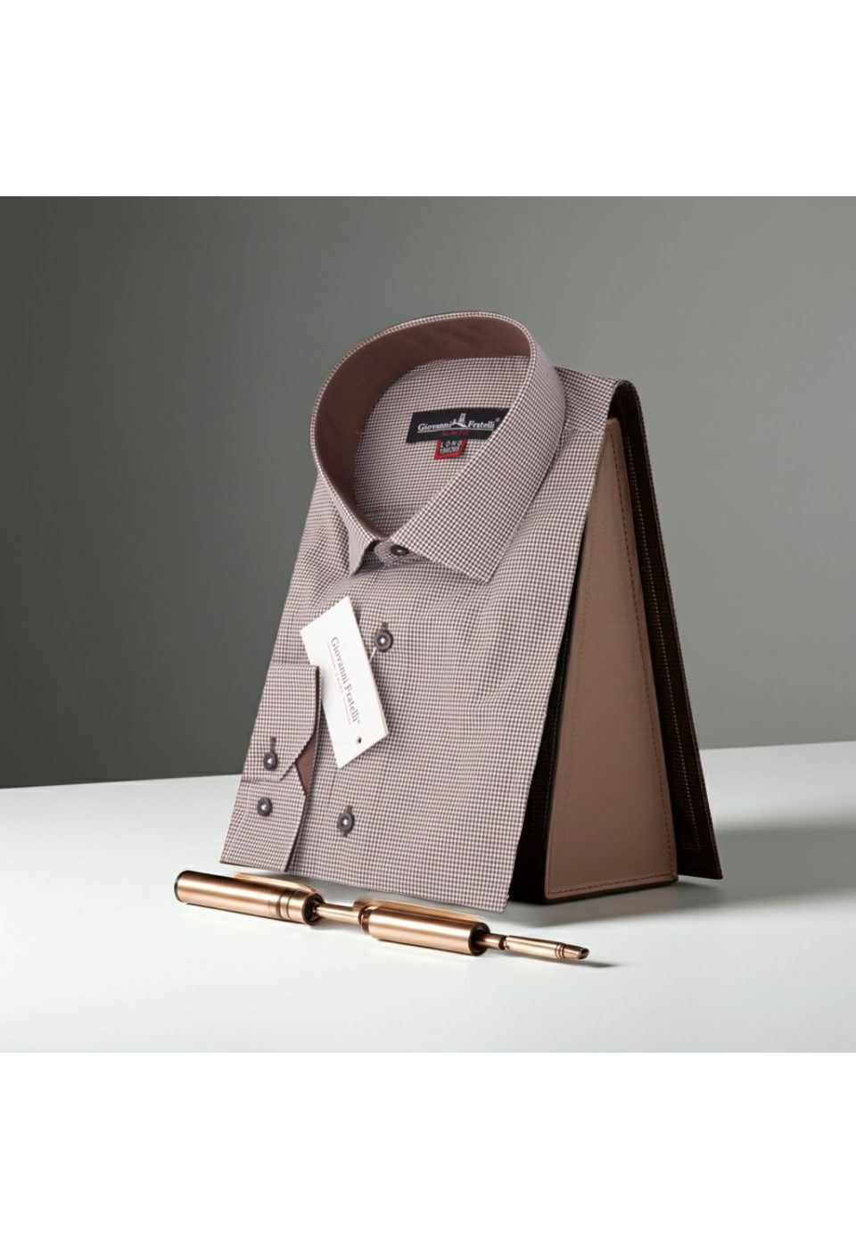 8 Drop Slim Fit Uzun Kol Desenli Erkek Gömlek 3GMK310760001 - Giovanni Fratelli