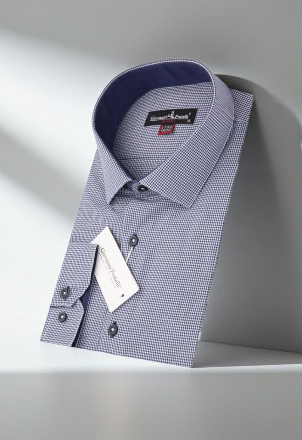 8 Drop Slim Fit Uzun Kol Desenli Erkek Gömlek 3GMK310760002