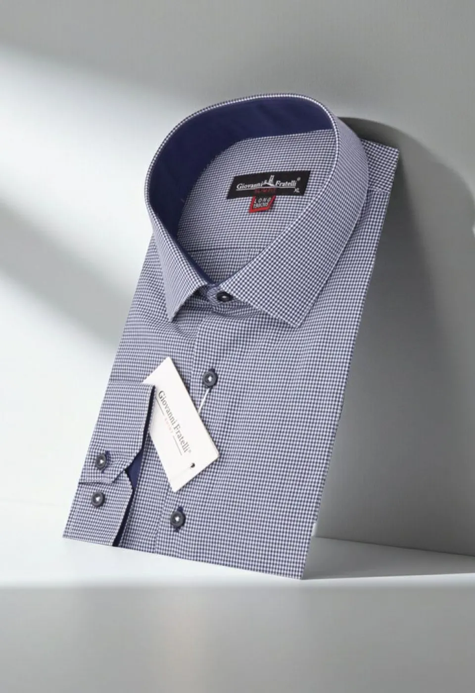 8 Drop Slim Fit Uzun Kol Desenli Erkek Gömlek 3GMK310760002