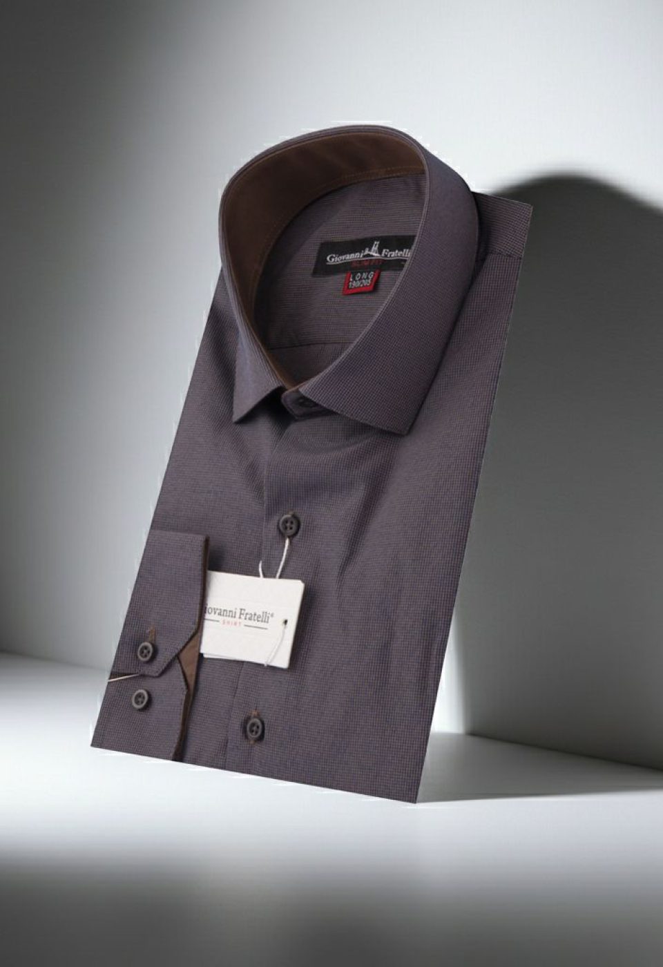 8 Drop Slim Fit Uzun Kol Desenli Erkek Gömlek 3GMK310760009