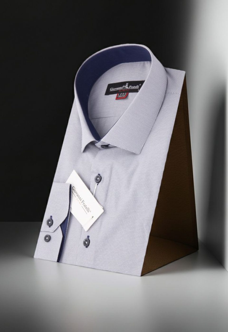 0760 CR 8 DROP 015 8 Drop Slim Fit Uzun Kol Desenli Erkek Gömlek 3GMK310760015 - Giovanni Fratelli