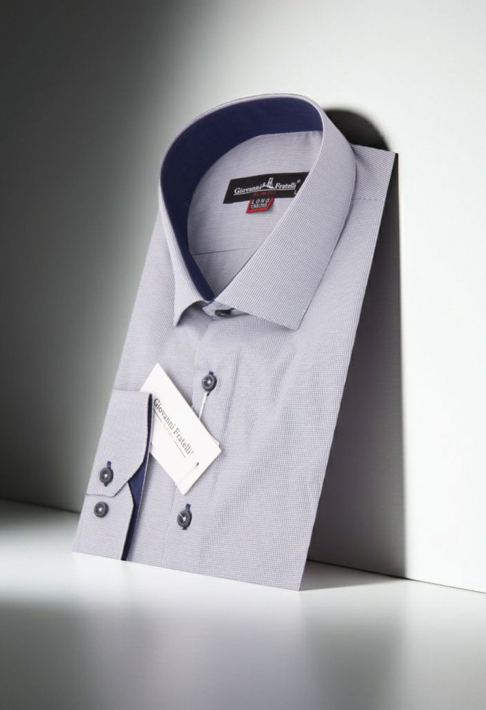 8 Drop Slim Fit Uzun Kol Desenli Erkek Gömlek 3GMK310760015