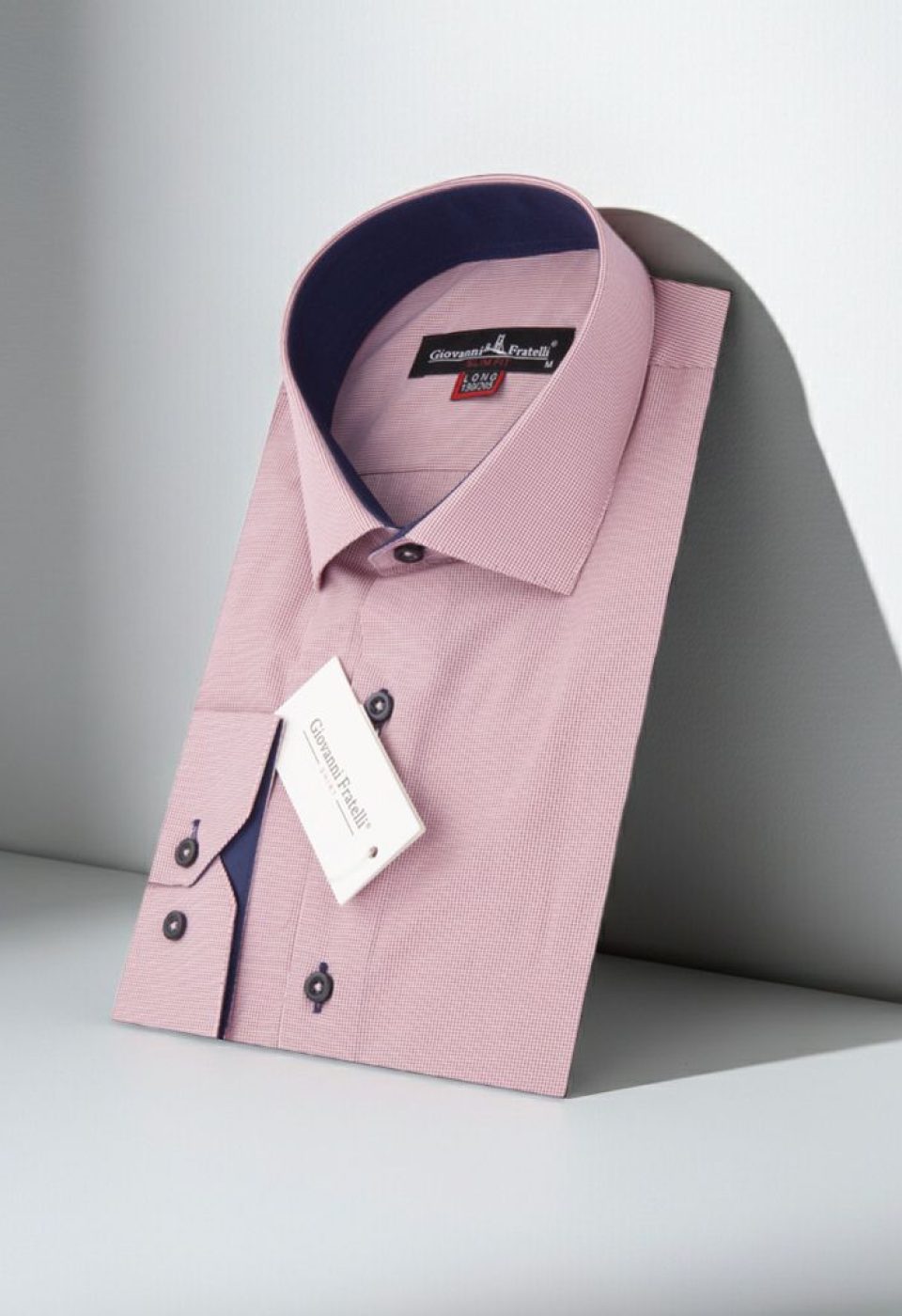 8 Drop Slim Fit Uzun Kol Desenli Erkek Gömlek 3GMK310760020