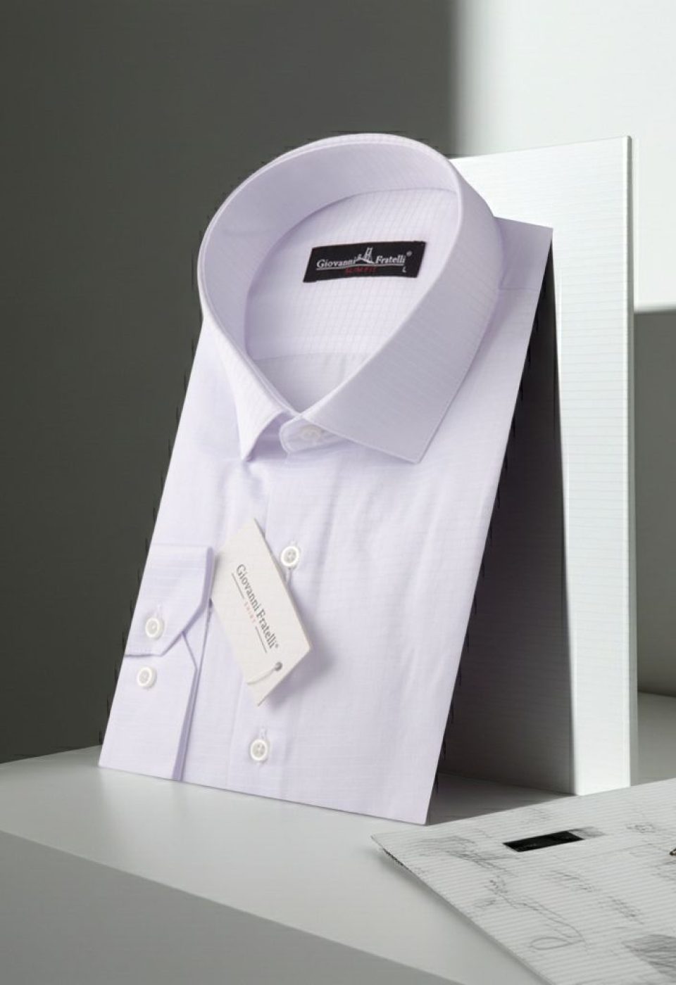 Slim Fit Uzun Kol Desenli Erkek Gömlek 3GMK310762001