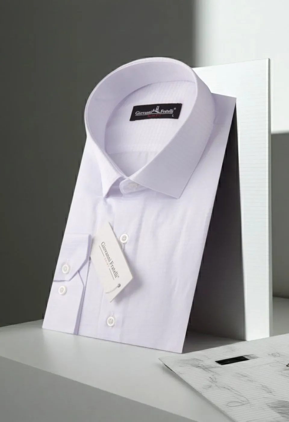 Slim Fit Uzun Kol Desenli Erkek Gömlek 3GMK310762001
