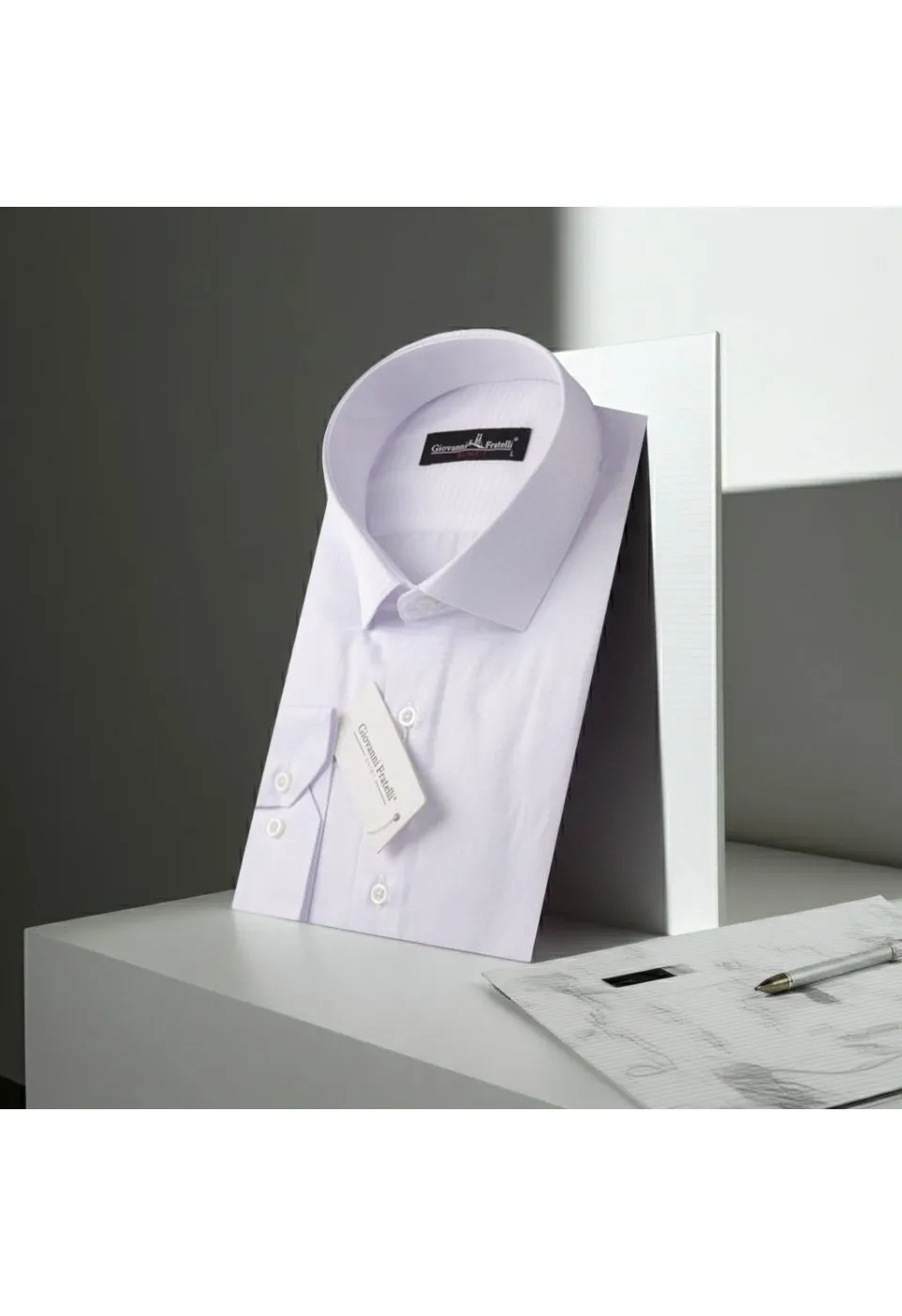 Slim Fit Uzun Kol Desenli Erkek Gömlek 3GMK310762001 - Giovanni Fratelli