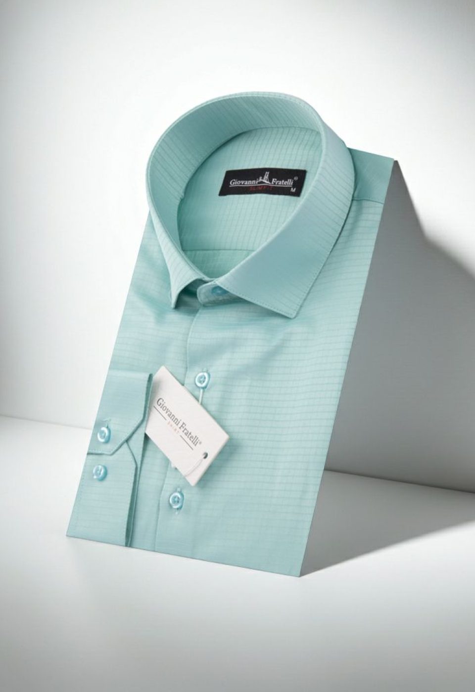 Slim Fit Uzun Kol Desenli Erkek Gömlek 3GMK310762006