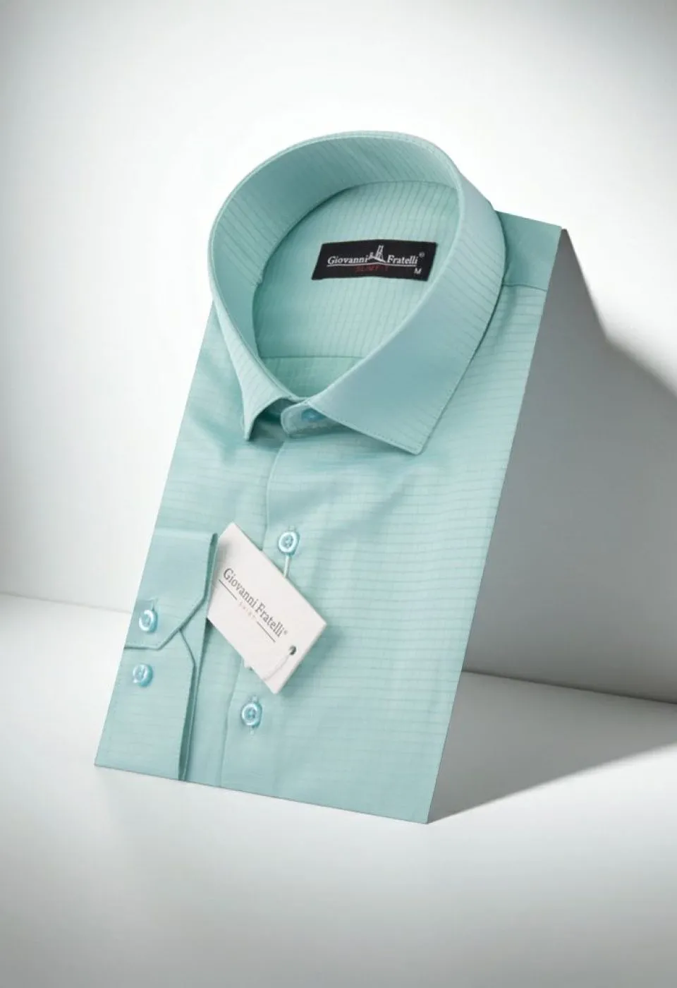 Slim Fit Uzun Kol Desenli Erkek Gömlek 3GMK310762006