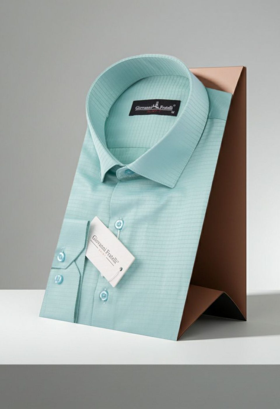 Slim Fit Uzun Kol Desenli Erkek Gömlek 3GMK310762006 - Giovanni Fratelli