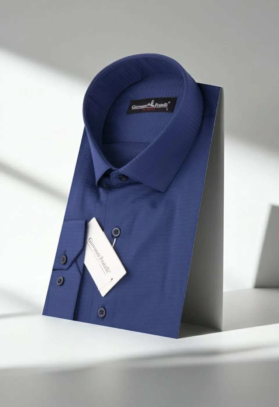 Slim Fit Uzun Kol Desenli Erkek Gömlek 3GMK310762007