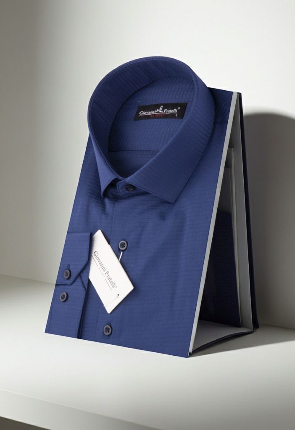 Slim Fit Uzun Kol Desenli Erkek Gömlek 3GMK310762007 - Giovanni Fratelli