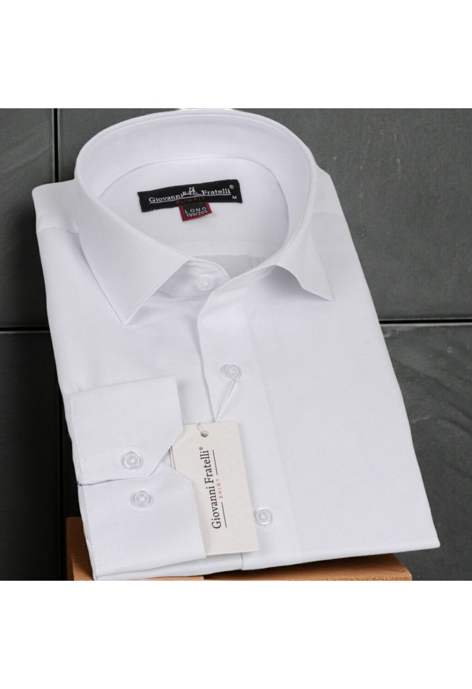 0763 CR OXFORD 8 DROP 001 8 Drop Slim Fit Uzun Kol Düz Renk Oxford Erkek Gömlek 3GMK310763001 - Giovanni Fratelli