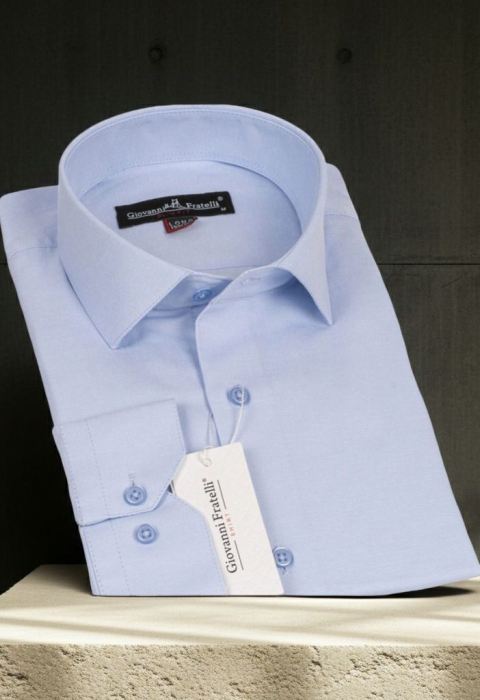 8 Drop Slim Fit Uzun Kol Düz Renk Erkek Gömlek 3GMK310764002