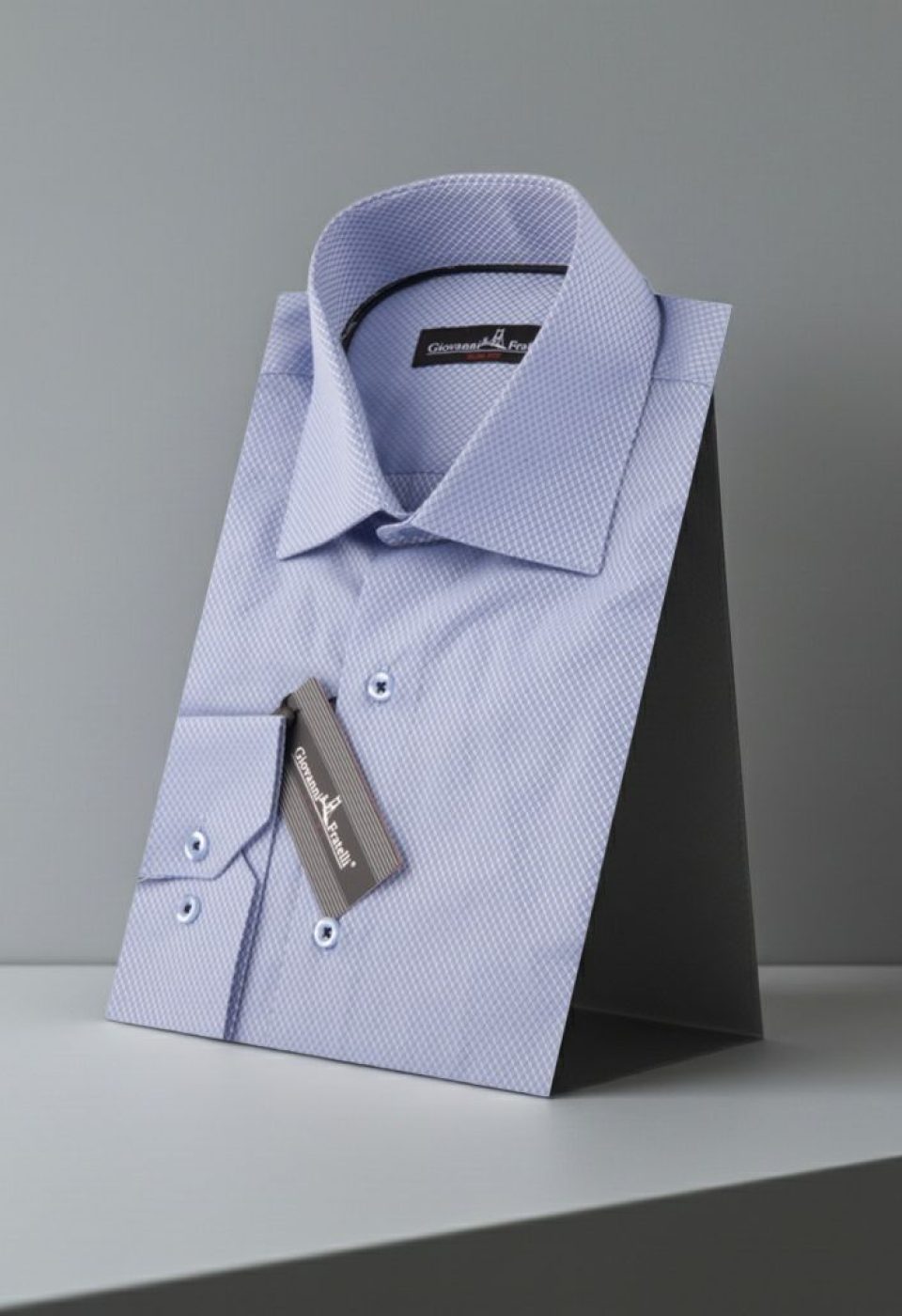 Slim Fit Uzun Kol Desenli Erkek Gömlek 3GMK310804001