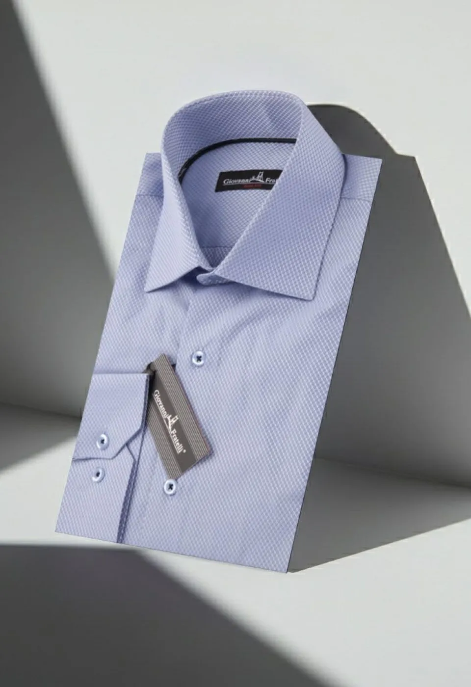 Slim Fit Uzun Kol Desenli Erkek Gömlek 3GMK310804001 - Giovanni Fratelli
