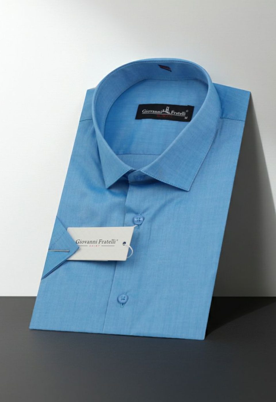 Slim Fit Kısa Kol Desenli Erkek Gömlek 3GMK310851003