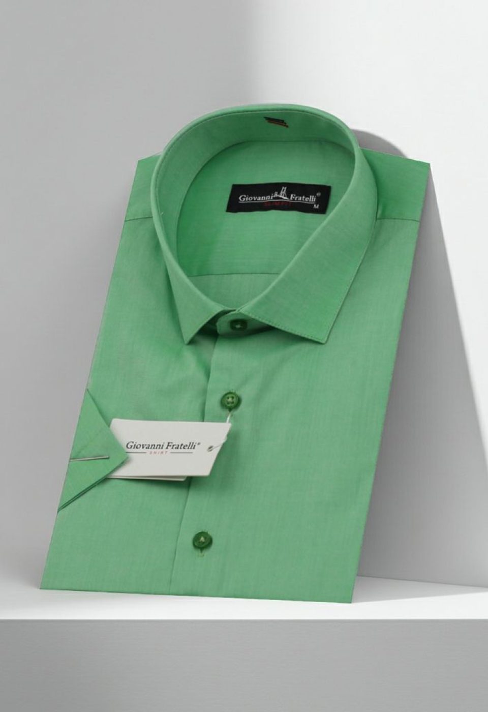 Slim Fit Kısa Kol Desenli Erkek Gömlek 3GMK310851004