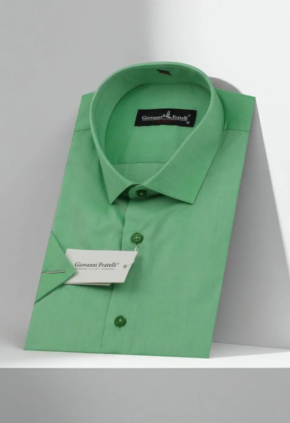 Slim Fit Kısa Kol Desenli Erkek Gömlek 3GMK310851004