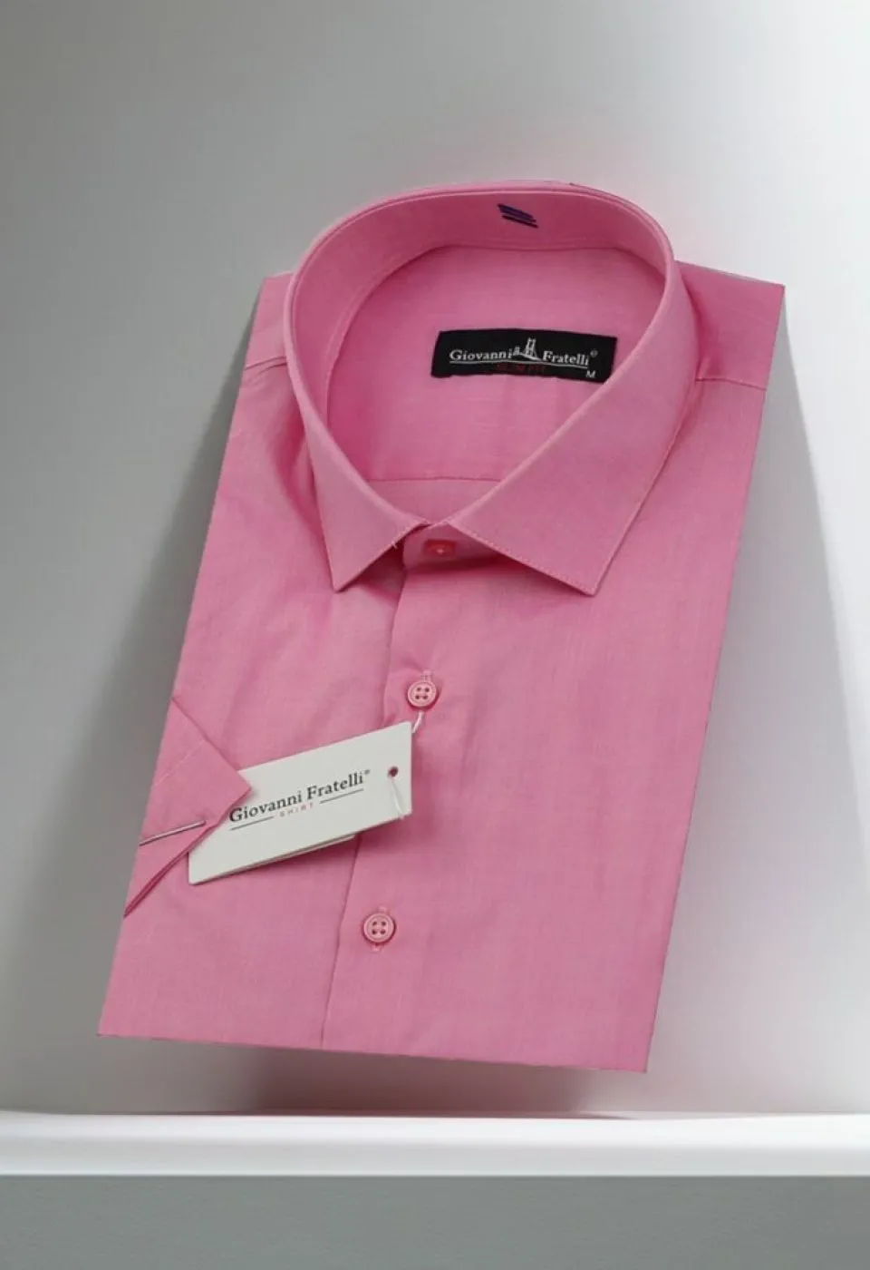 Slim Fit Kısa Kol Desenli Erkek Gömlek 3GMK310851005