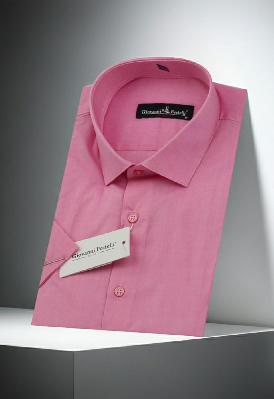 Slim Fit Kısa Kol Desenli Erkek Gömlek 3GMK310851005