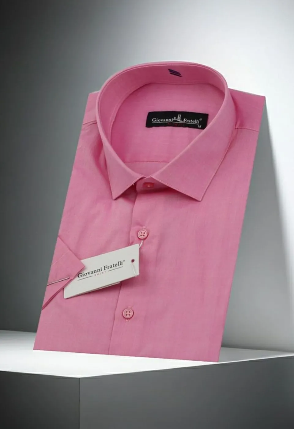 Slim Fit Kısa Kol Desenli Erkek Gömlek 3GMK310851005
