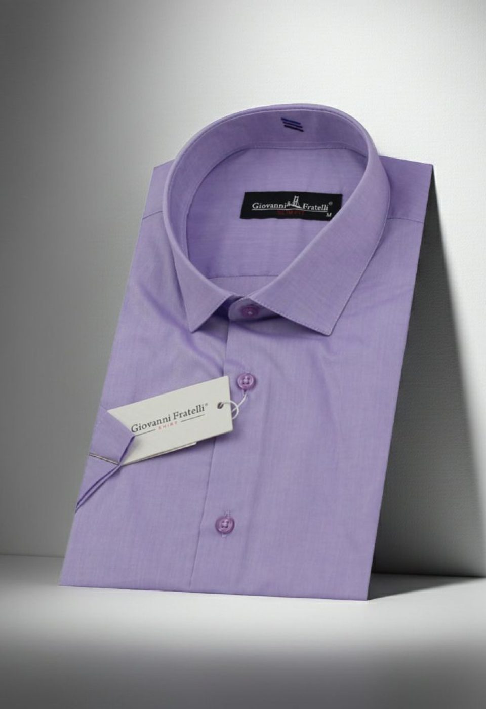 Slim Fit Kısa Kol Desenli Erkek Gömlek 3GMK310851006