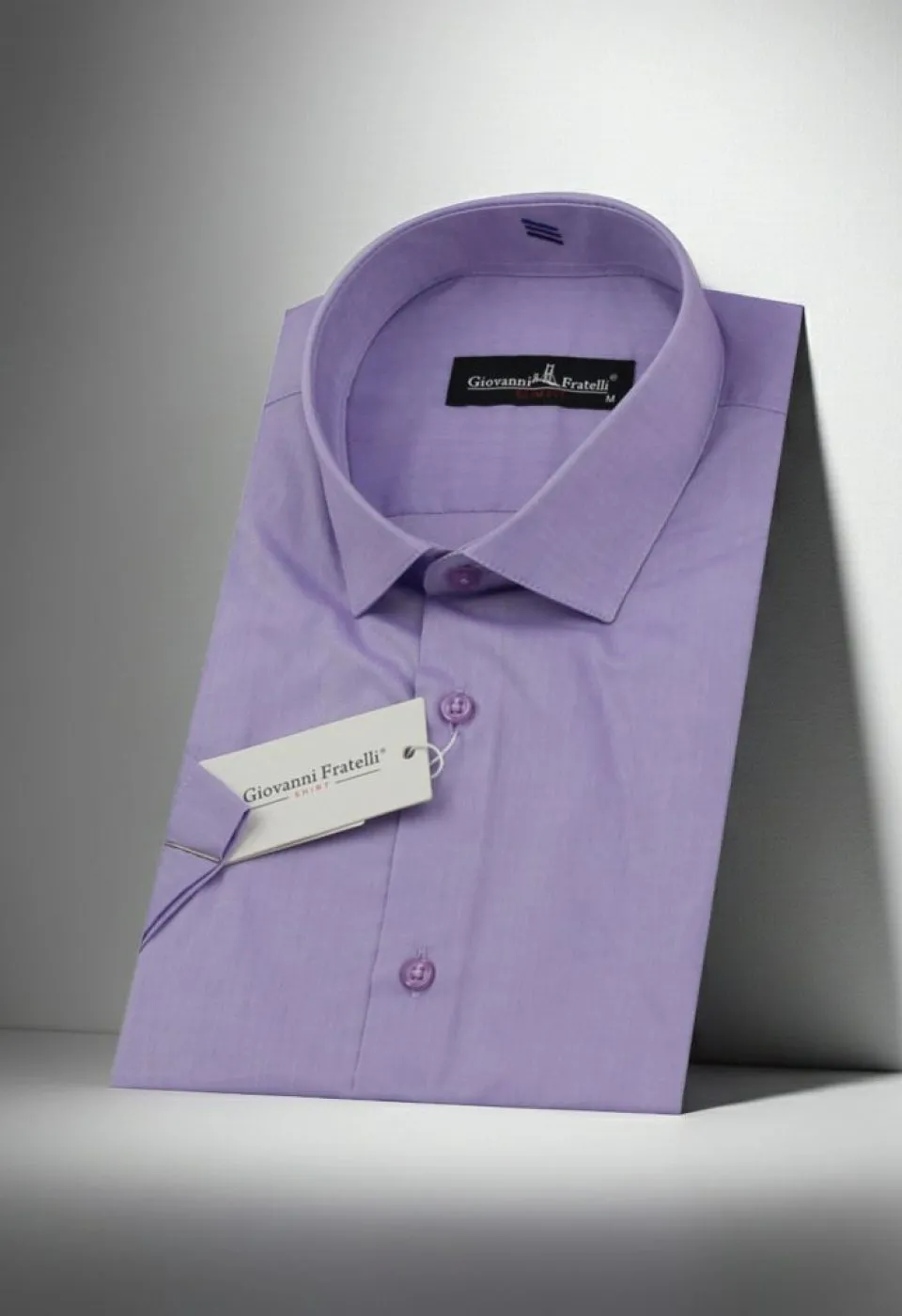 Slim Fit Kısa Kol Desenli Erkek Gömlek 3GMK310851006