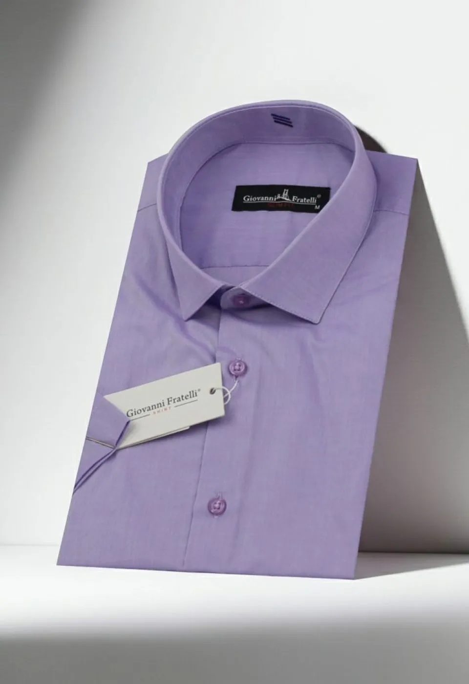Slim Fit Kısa Kol Desenli Erkek Gömlek 3GMK310851006