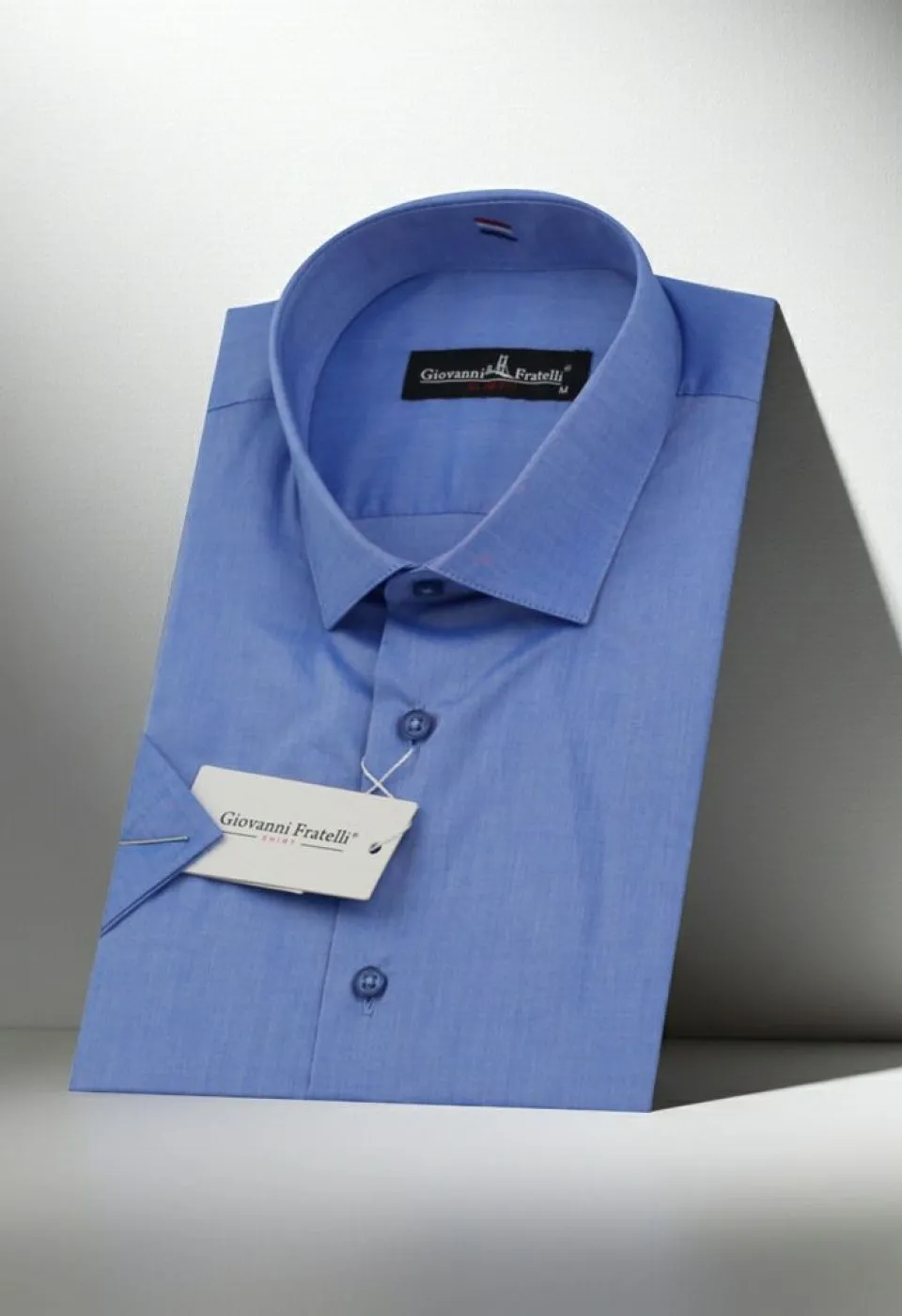 Slim Fit Kısa Kol Desenli Erkek Gömlek 3GMK310851009