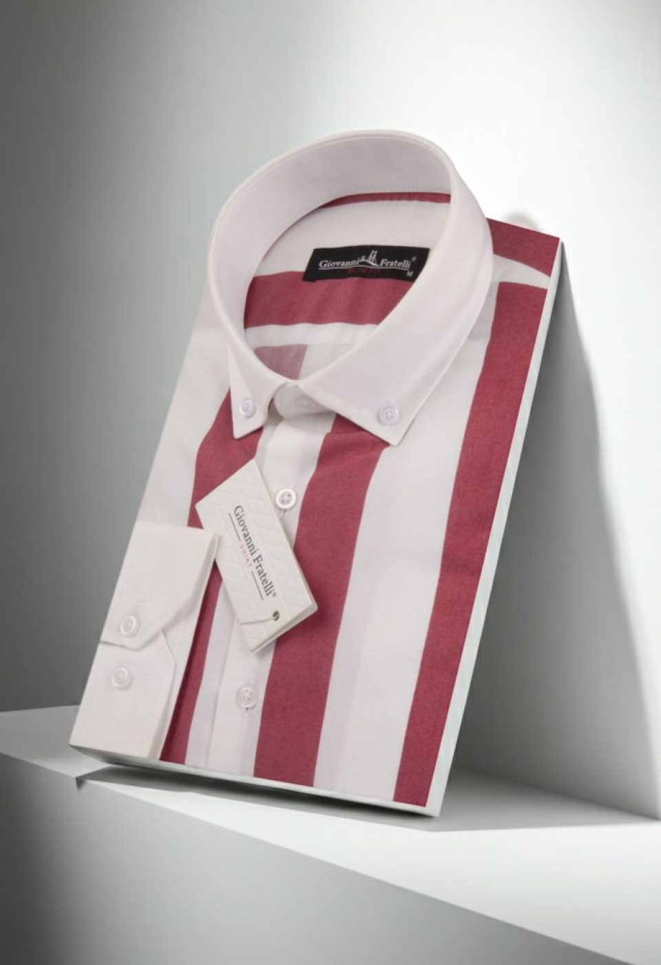 Slim Fit Uzun Kol Yaka Düğmeli Desenli Erkek Gömlek 3GMK310861005 Slim Fit Uzun Kol Yaka Düğmeli Desenli Erkek Gömlek 3GMK310861005