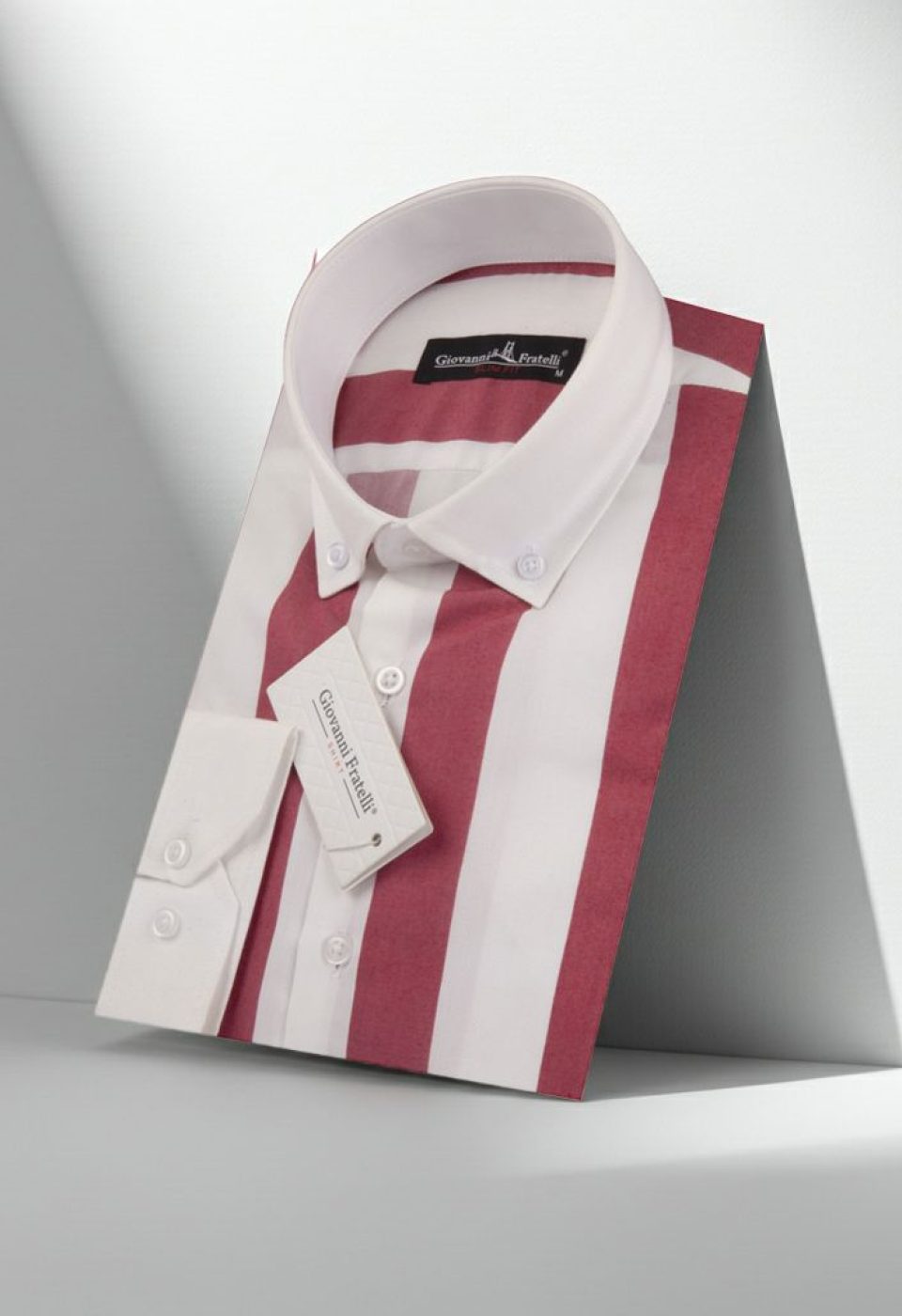 Slim Fit Uzun Kol Yaka Düğmeli Desenli Erkek Gömlek 3GMK310861005