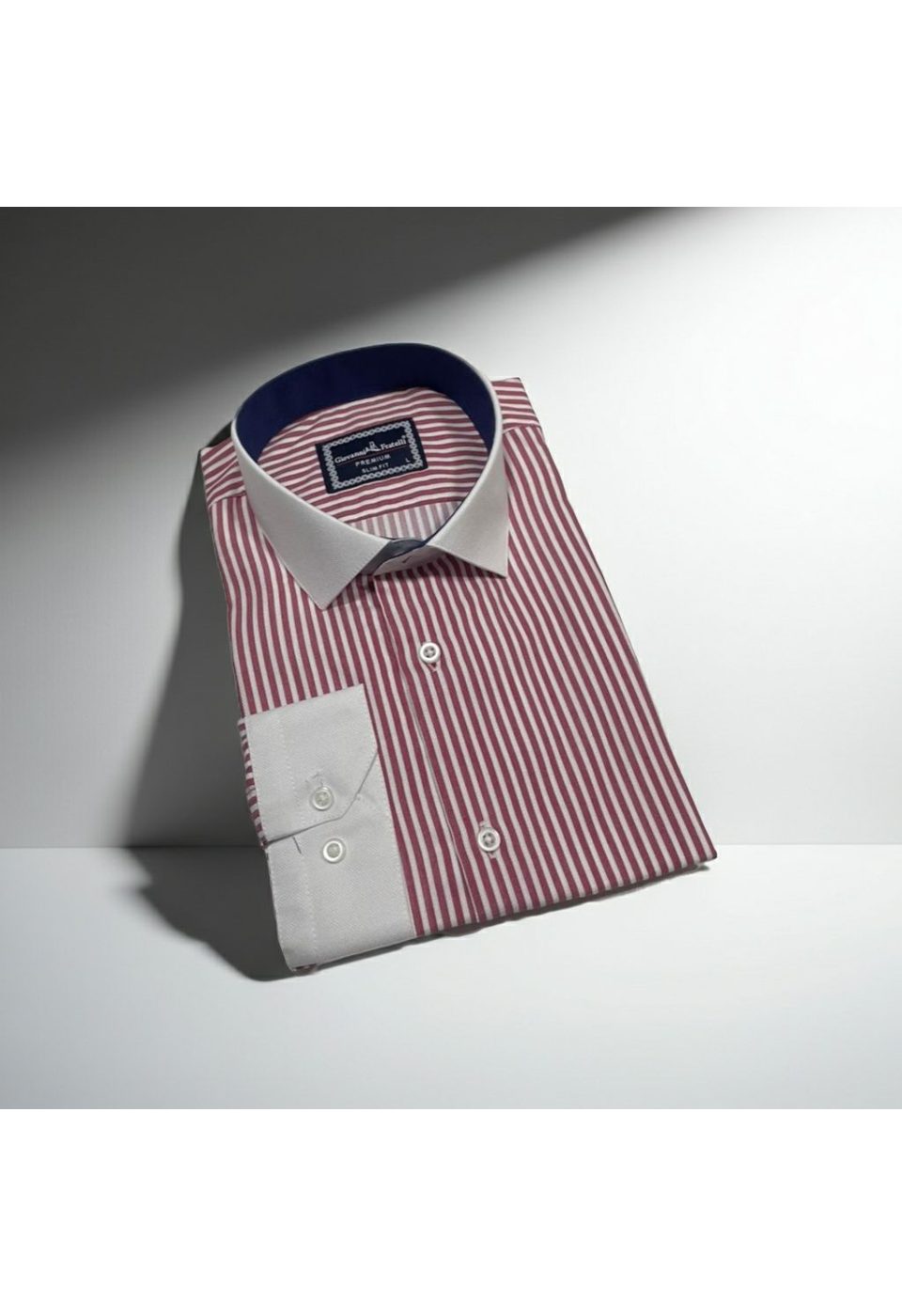 Slim Fit Uzun Kol Pano Yaka Desenli Erkek Gömlek 3GMK310865005 - Giovanni Fratelli