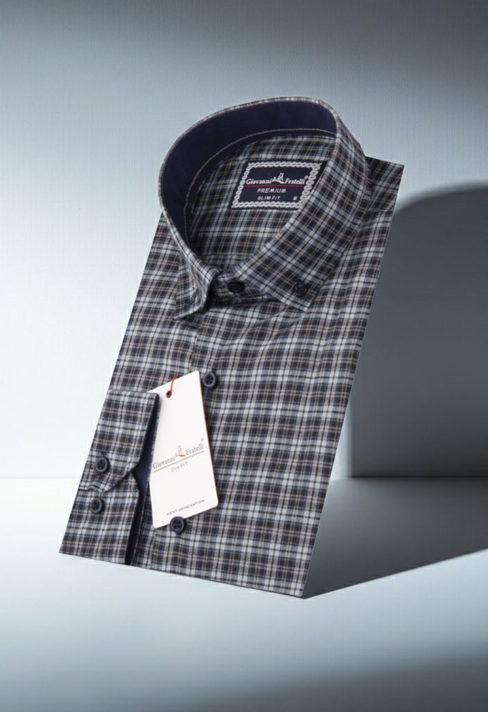Slim Fit Uzun Kol Yaka Düğmeli Desenli Erkek Gömlek 3GMK310957005 Slim Fit Uzun Kol Yaka Düğmeli Desenli Erkek Gömlek 3GMK310957005