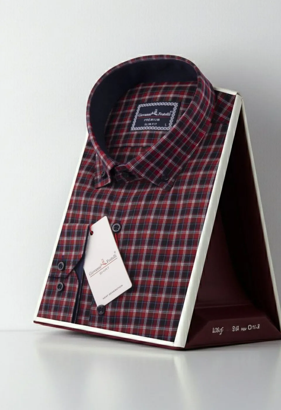 Slim Fit Uzun Kol Yaka Düğmeli Desenli Erkek Gömlek 3GMK310957014