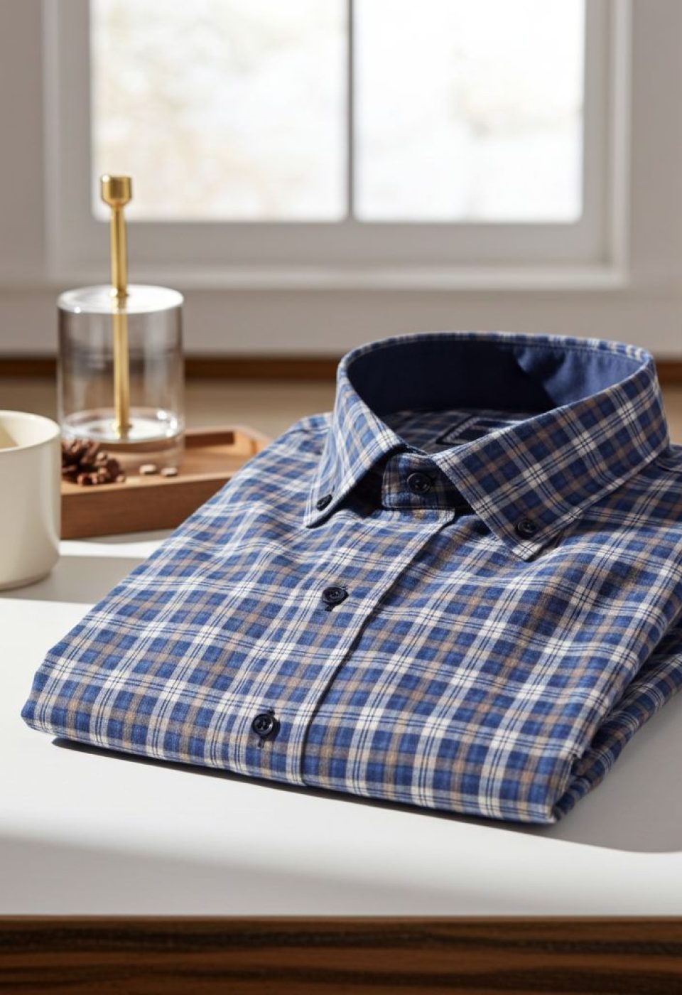 0957 CR YD 015 Slim Fit Uzun Kol Yaka Düğmeli Desenli Erkek Gömlek 3GMK310957015 - Giovanni Fratelli