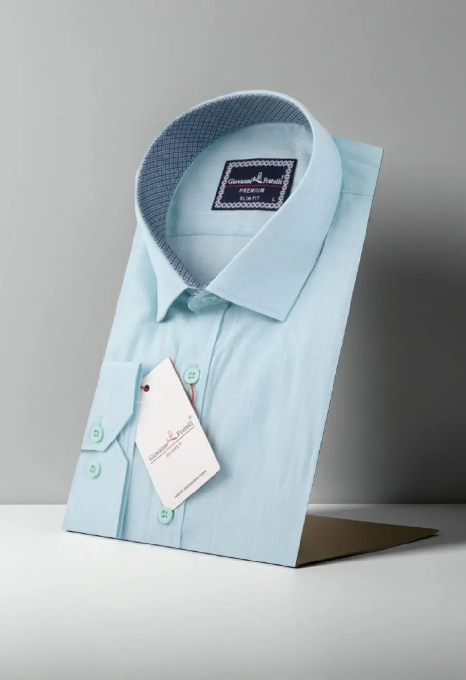 Slim Fit Uzun Kol Desenli Erkek Gömlek 3GMK310959003