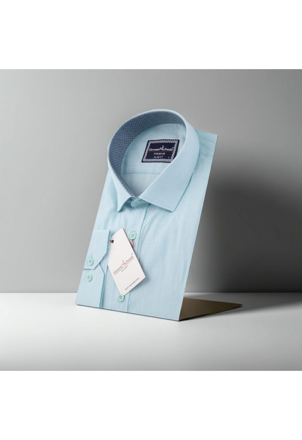0959 CR 003 Slim Fit Uzun Kol Desenli Erkek Gömlek 3GMK310959003 - Giovanni Fratelli