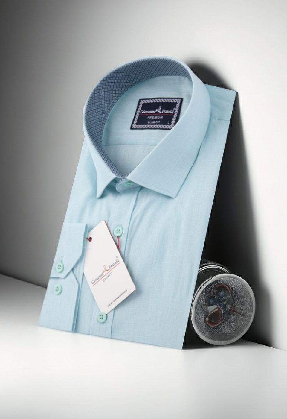 Slim Fit Uzun Kol Desenli Erkek Gömlek 3GMK310959003 Slim Fit Uzun Kol Desenli Erkek Gömlek 3GMK310959003