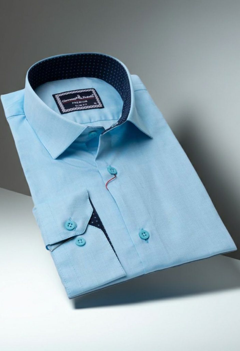 Slim Fit Uzun Kol Düz Renk Erkek Gömlek 3GMK310963003