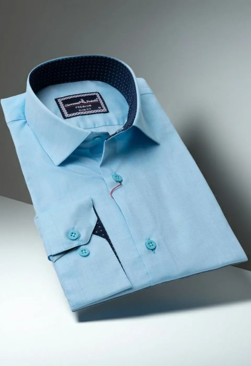 Slim Fit Uzun Kol Düz Renk Erkek Gömlek 3GMK310963003