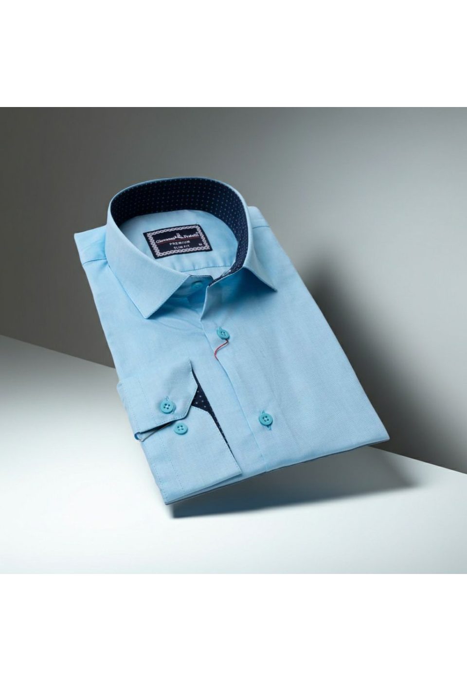 Slim Fit Uzun Kol Düz Renk Erkek Gömlek 3GMK310963003 - Giovanni Fratelli