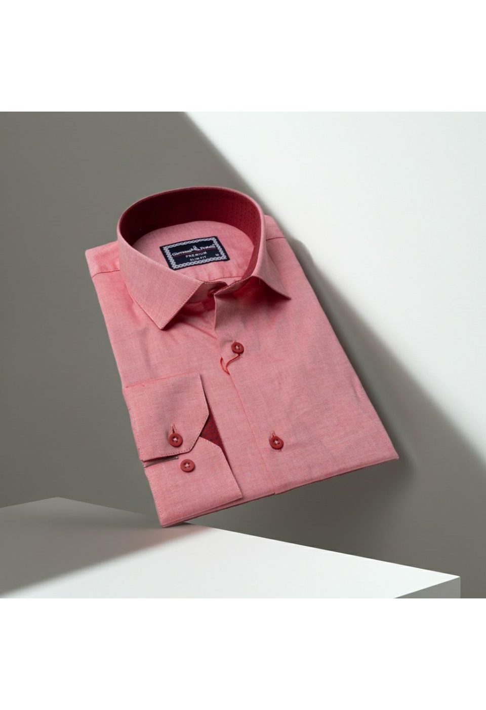 Slim Fit Uzun Kol Düz Renk Erkek Gömlek 3GMK310963004 - Giovanni Fratelli