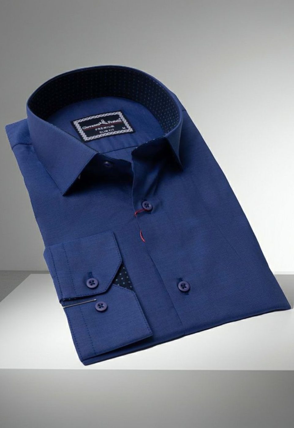 Slim Fit Uzun Kol Düz Renk Erkek Gömlek 3GMK310963006