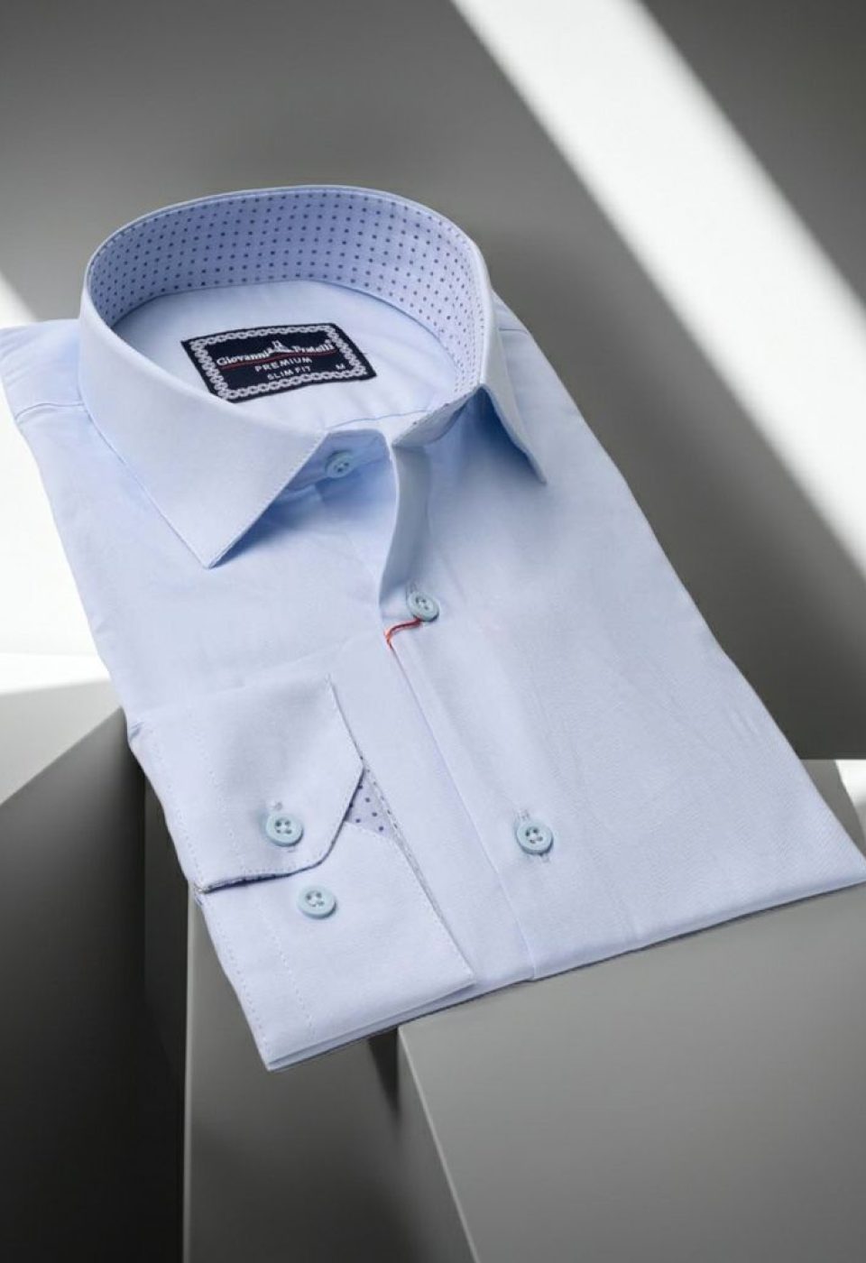 Slim Fit Uzun Kol Düz Renk Erkek Gömlek 3GMK310963007 - Giovanni Fratelli