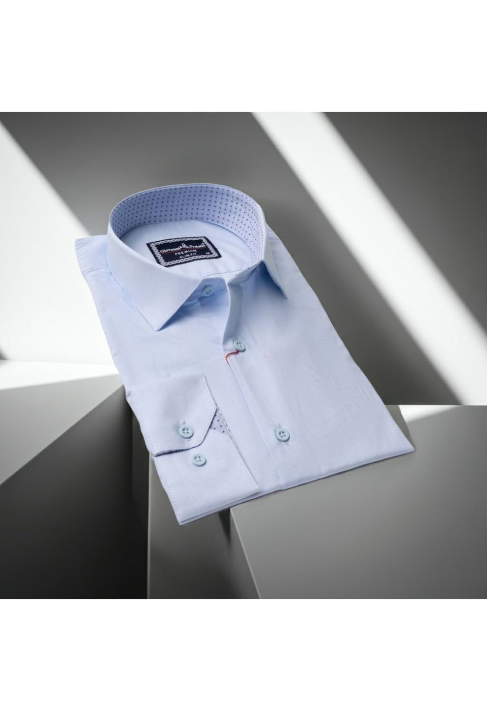 Slim Fit Uzun Kol Düz Renk Erkek Gömlek 3GMK310963007 - Giovanni Fratelli