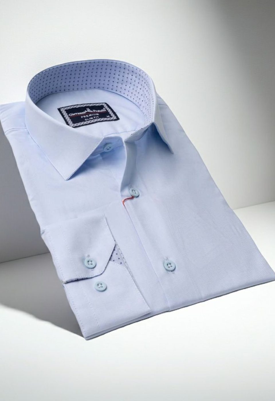 Slim Fit Uzun Kol Düz Renk Erkek Gömlek 3GMK310963007
