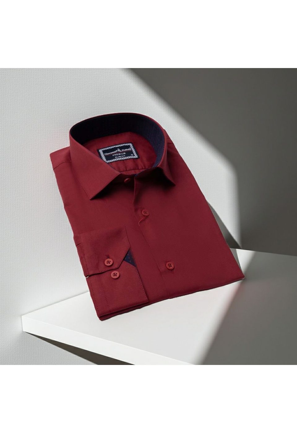 Slim Fit Uzun Kol Düz Renk Erkek Gömlek 3GMK310963008 - Giovanni Fratelli